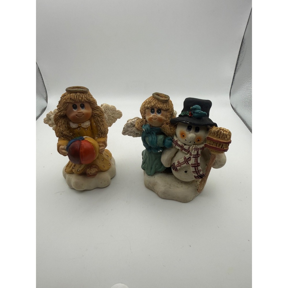 Shelby Little Blessings Suzi Angel Figurines January Snowman August Beach Ball